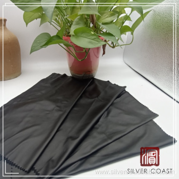 Black Color Polyester Spandex Jersey Pd Coating Cloth